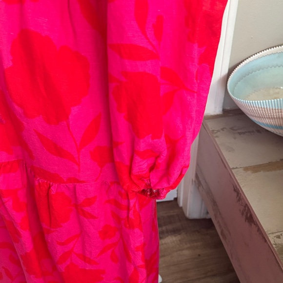 Kate Spade Vibrant Red Long Sleeve Dress - Picture 3 of 4